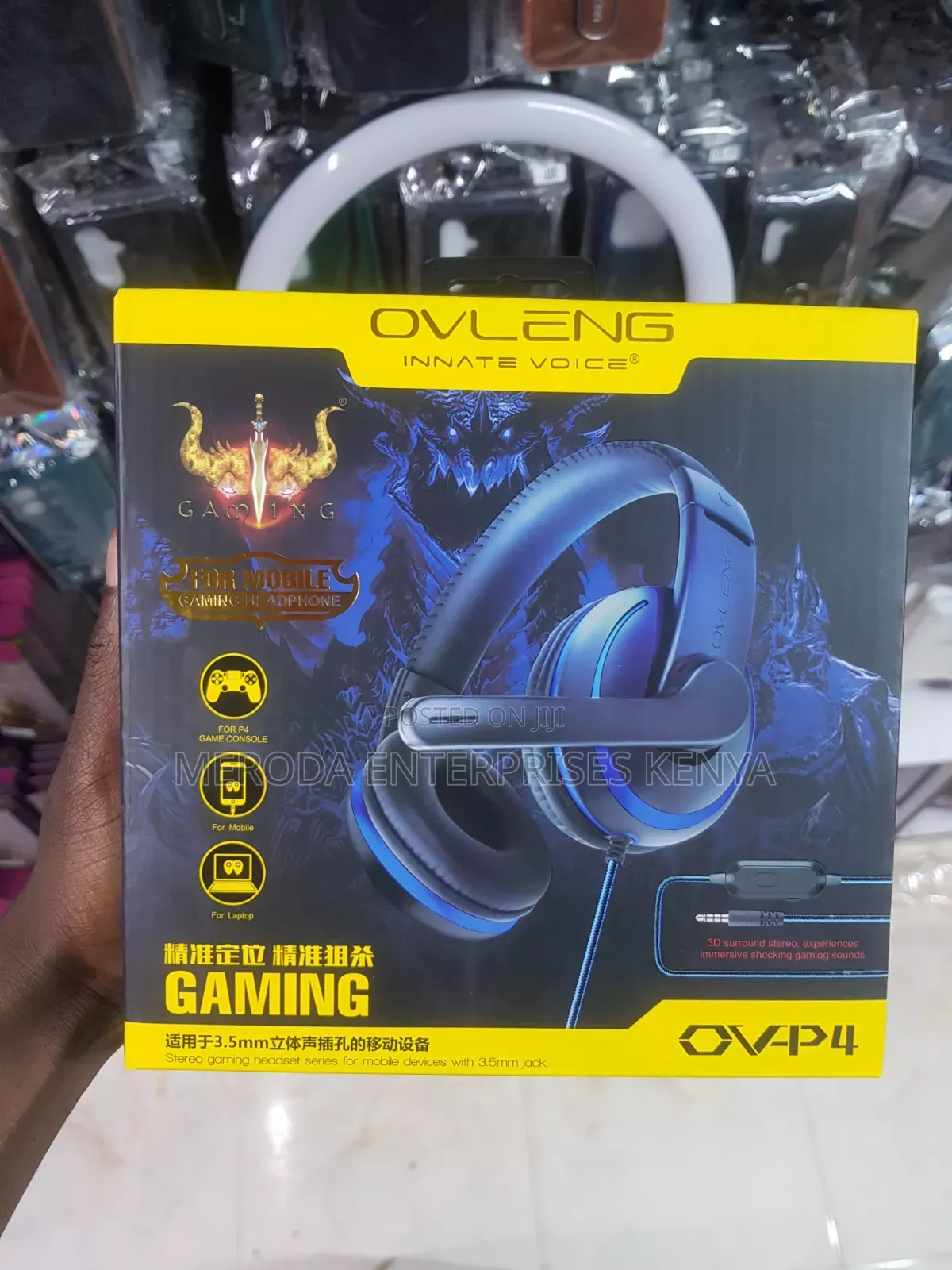 Ov-P4 Gaming Headphones With Mic