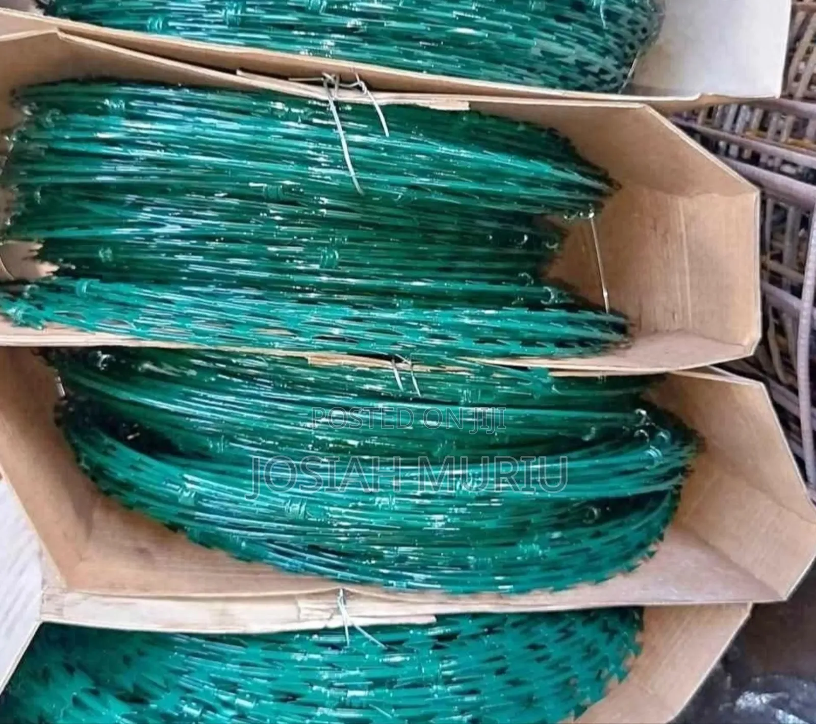 High Security Green Razor Wire