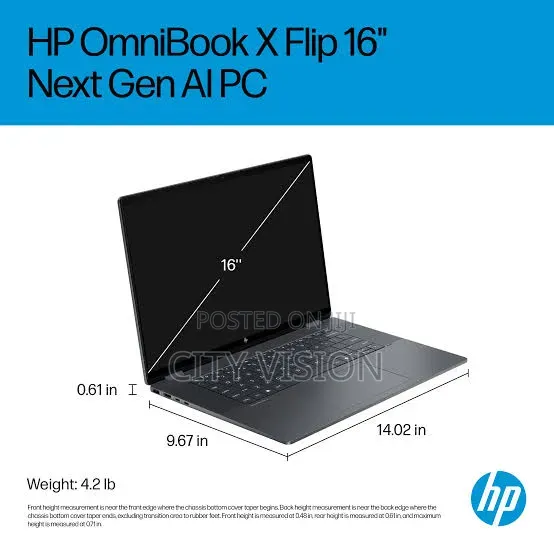 New Laptop HP OmniBook X Flip 16" 32GB Intel Core Ultra 9 SSD 2T