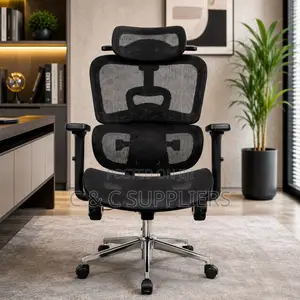 Modern Full Mesh Chair With Footrest
