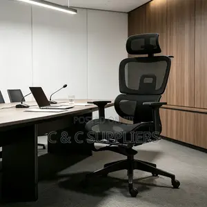 Modern Full Mesh Chair With Footrest