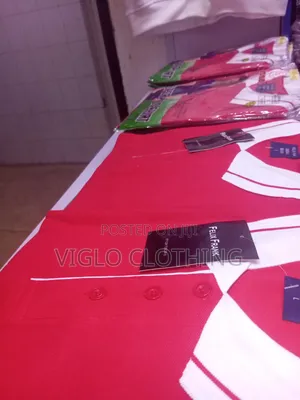 Wholesale Dark Red Body, White Collar Poloshirts