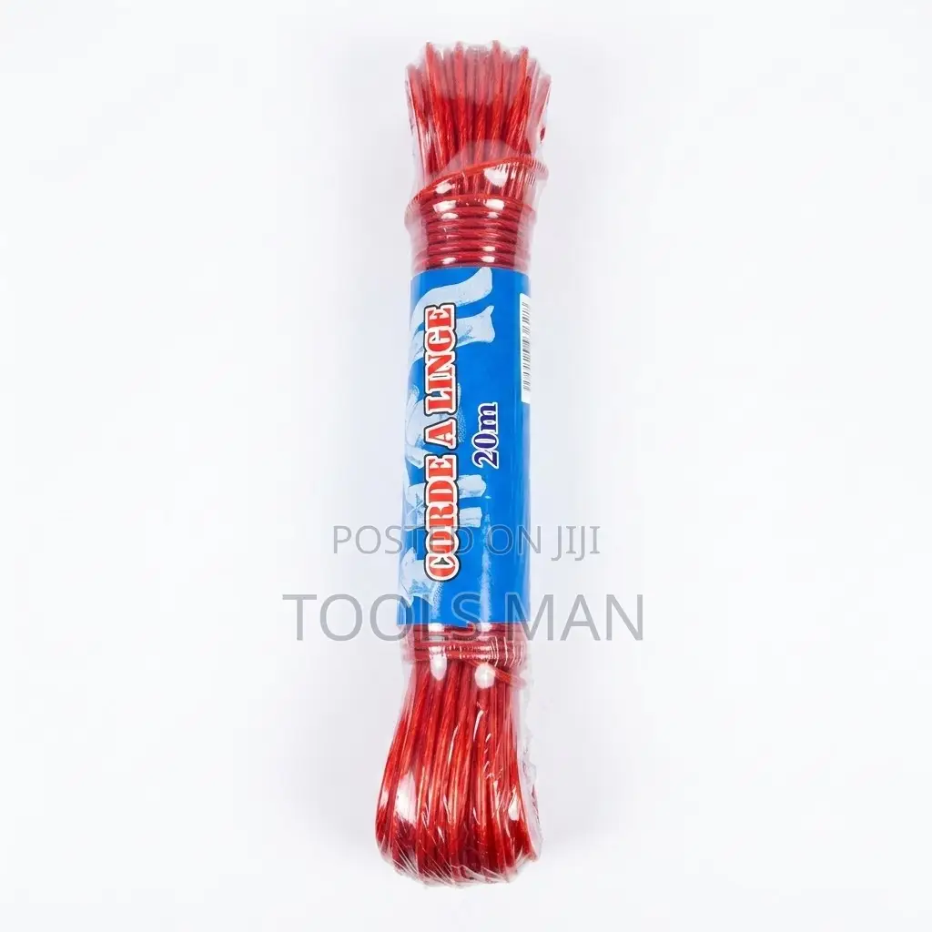 20M PVC Heavy Duty Hanging Clothesline -Metal Steel Thread Cloth Line