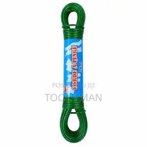 20M PVC Coated Heavy Duty Clothesline Wire Rope (Steel Line Thread )