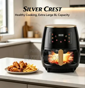 Silver Crest 8L Digital Touch Air Fryer With British Plug