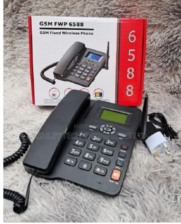 Affordable 6588 Wireless Deskphone With Dual SIM Hands-Free Calling