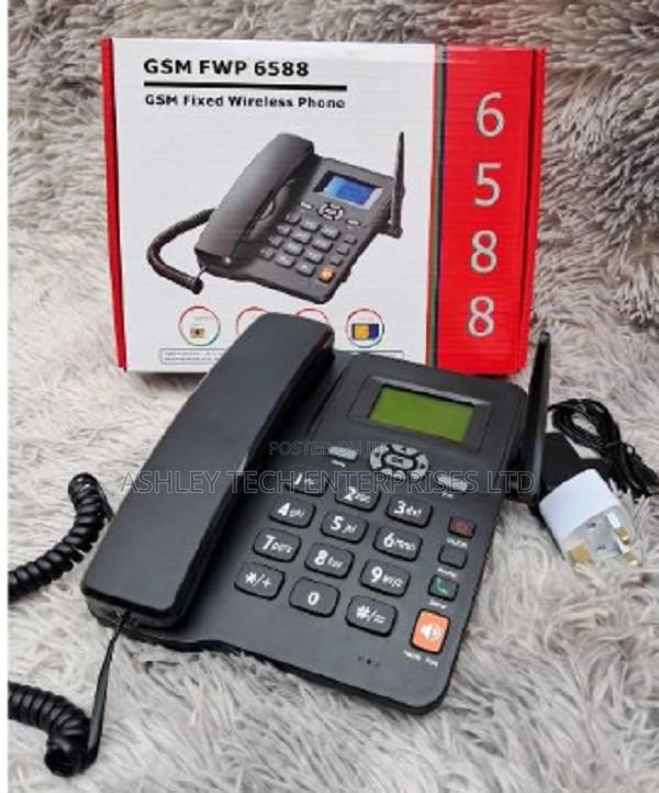 Affordable 6588 Wireless Deskphone With Dual SIM Hands-Free Calling - thumbnail 2