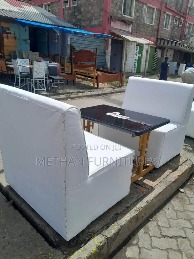 Restaurant Couches and Table - main view