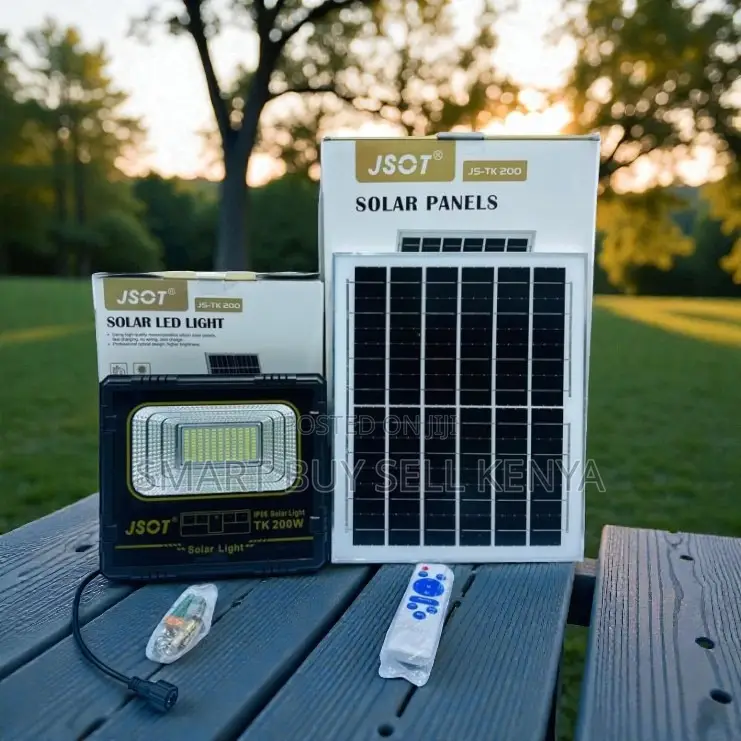 Dusk to Dawn 200W Watts Outdoor Security LED Solar Flood Light