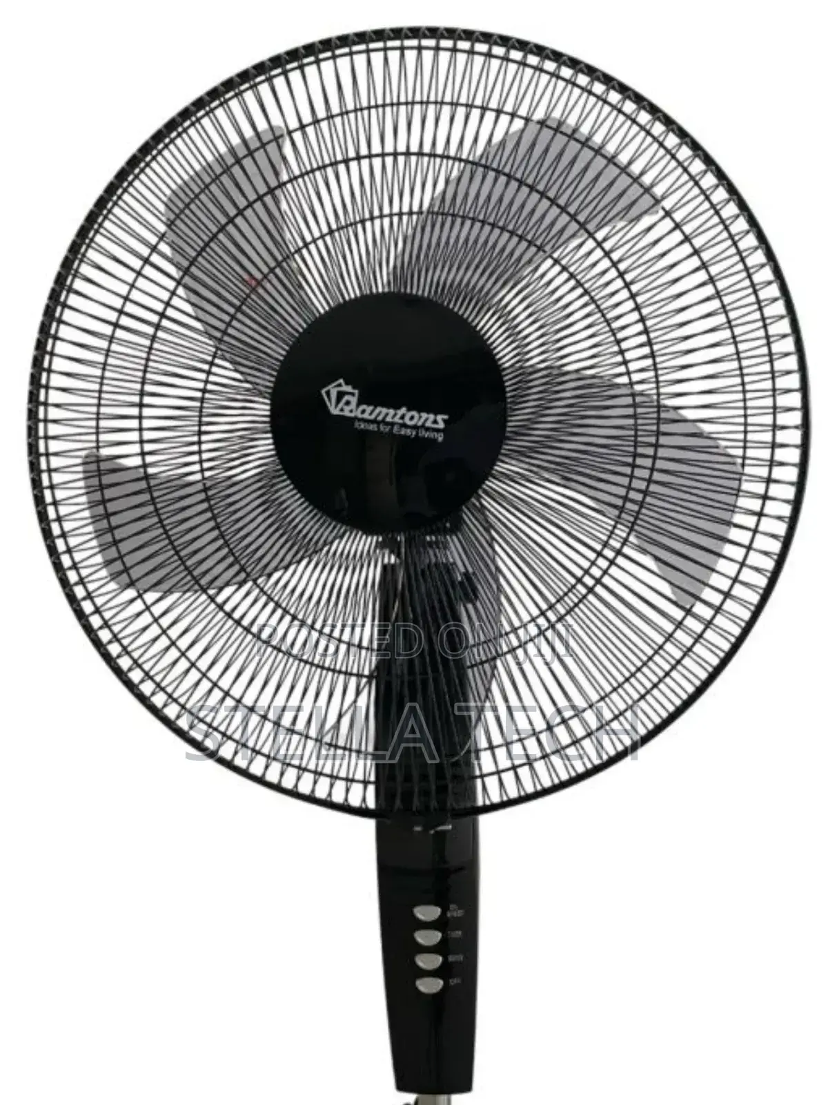 Ramtons RM/572 - Black Econo Standing Fan - 3 Speed