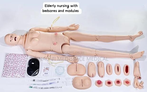 Elderly Nursing Manikin With Bedsores and Modules - main view