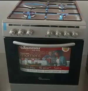 50*55 Ramtons 3g+1e Silver Standing Cooker- Rc/906