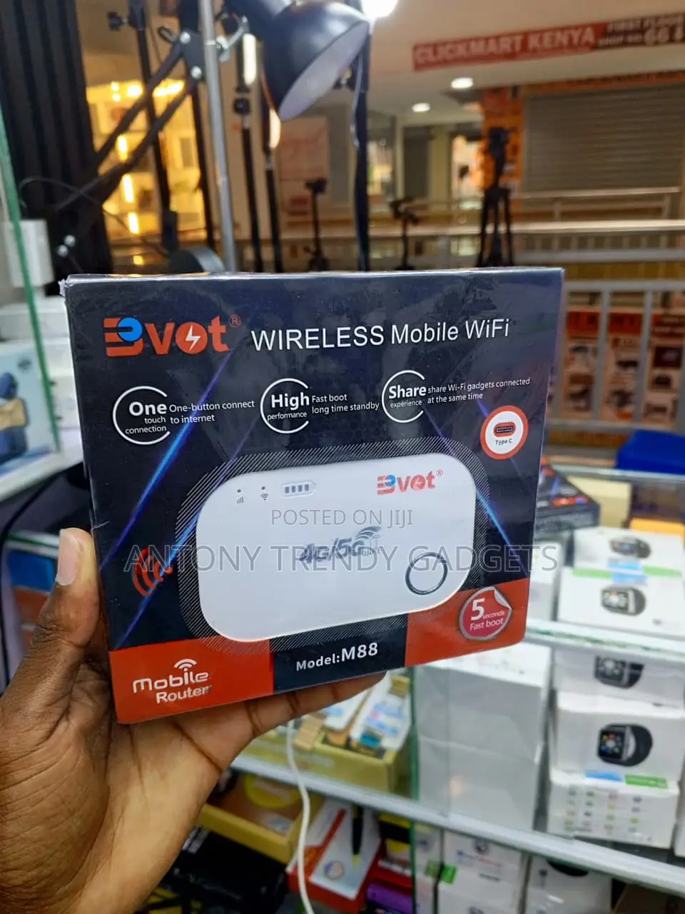 BVOT M88 4g/5g Wireless Mobile WiFi Router Portable MiFi
