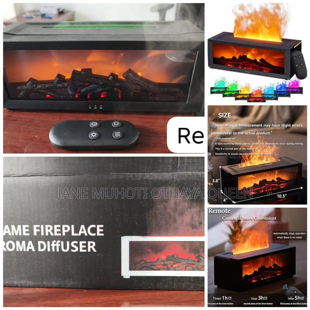 Flame Fireplace Aroma Diffuser Humidifier