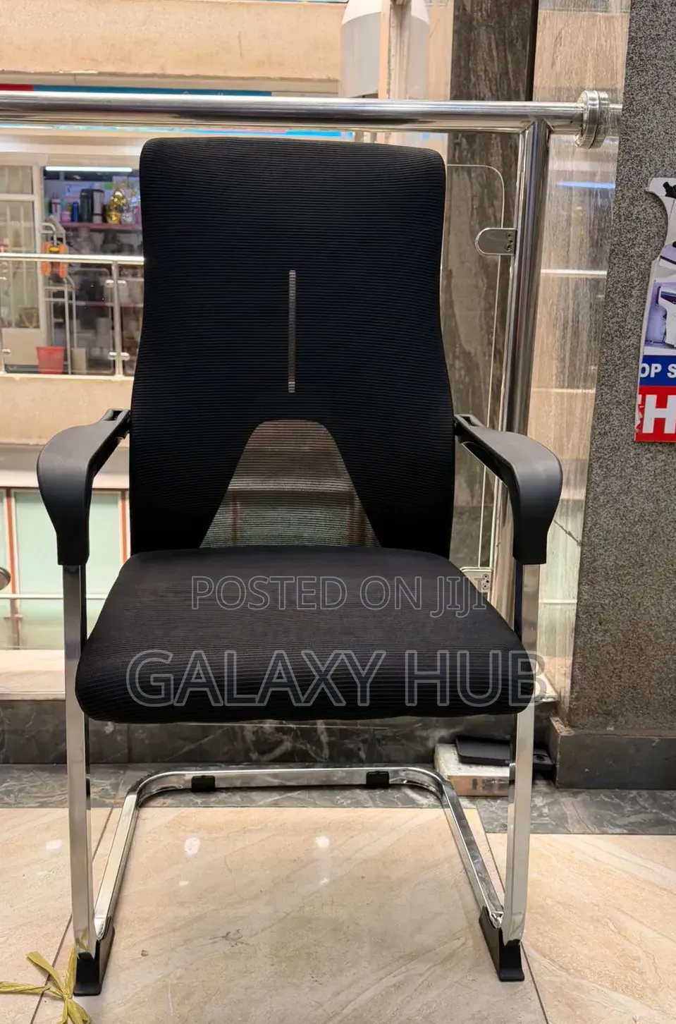 *Mesh Non -Rolling Guests Office Chair