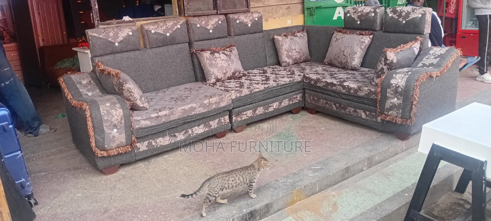 L Shape 7 Seater Sofa Set for Sale