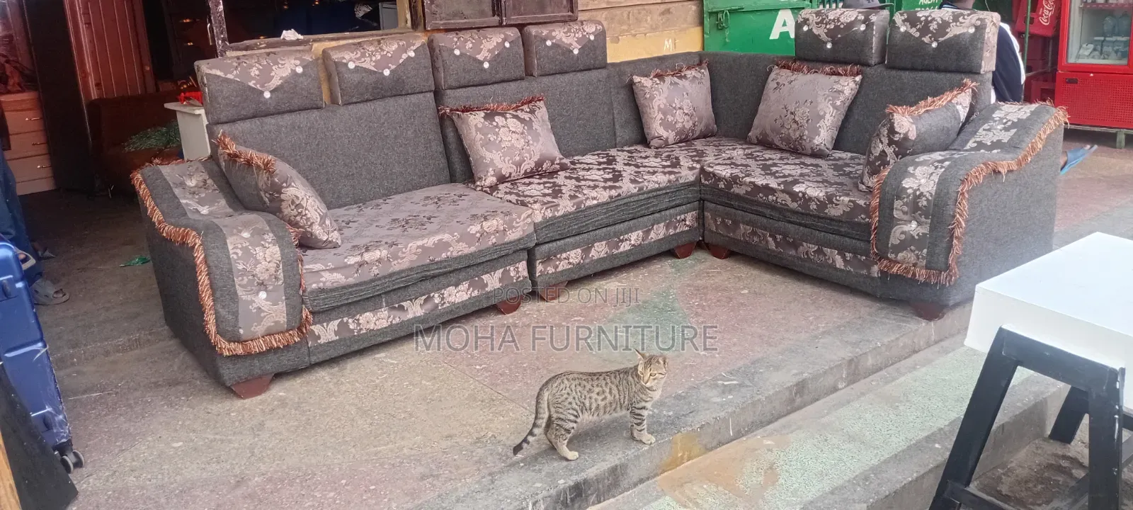 L Shape 7 Seater Sofa Set for Sale