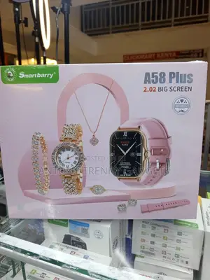 Smartbarry A58 Plus Smartwatch Gift Set With Jewelry
