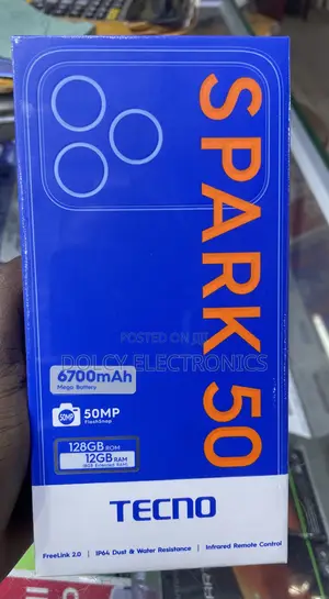 New Tecno Spark 50 128 GB Black