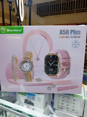 Smartbarry A58 Plus Ladies Smartwatch Jewelry Set