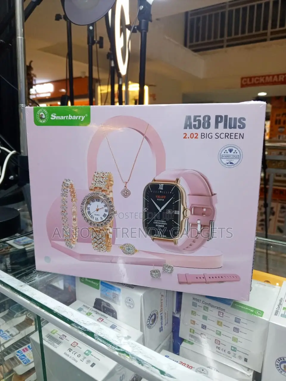 Smartbarry A58 Plus Fitness Smartwatch Gift Package