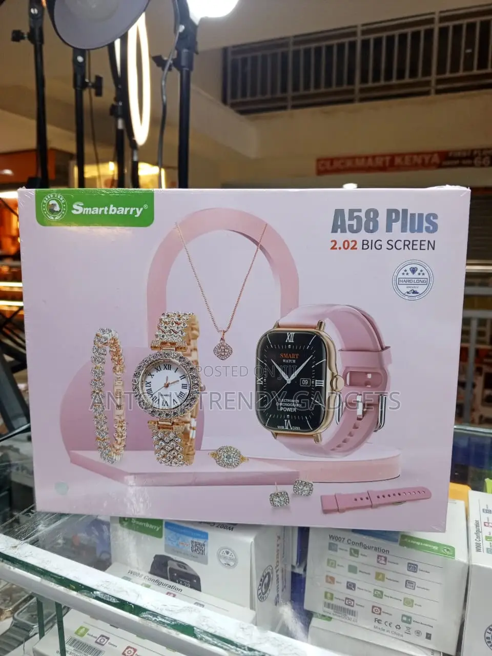 Smartbarry A58 Plus 2.02" Smartwatch Gift Set for Women