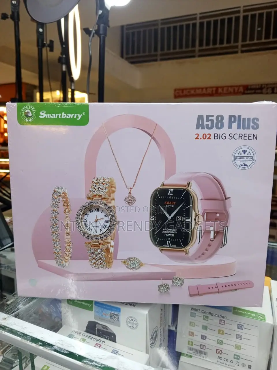 A58 Plus Bluetooth Smart Watch With Jewelry Gift Box