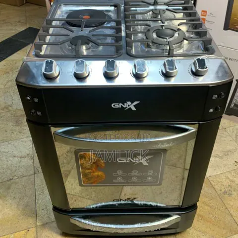 GNIX 3 Gas + 1 Electric Cooker With Electric Oven - AB