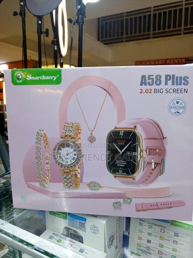 Smartbarry A58 Plus Smartwatch Fashion Jewelry Set