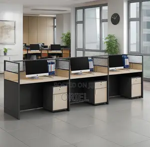 Office Workstation 3-Seater Straight Office Workstation