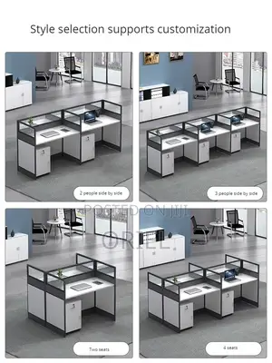 Office Workstation 3-Seater Straight Office Workstation