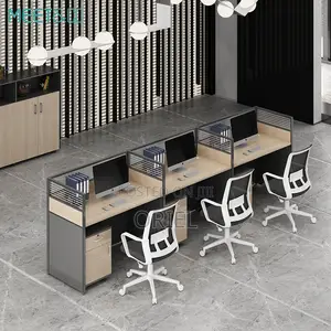 Office Workstation 3-Seater Straight Office Workstation