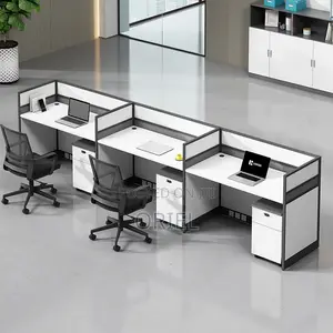 Office Workstation 3-Seater Straight Office Workstation