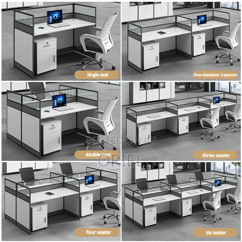 Office Workstation 3-Seater Straight Office Workstation