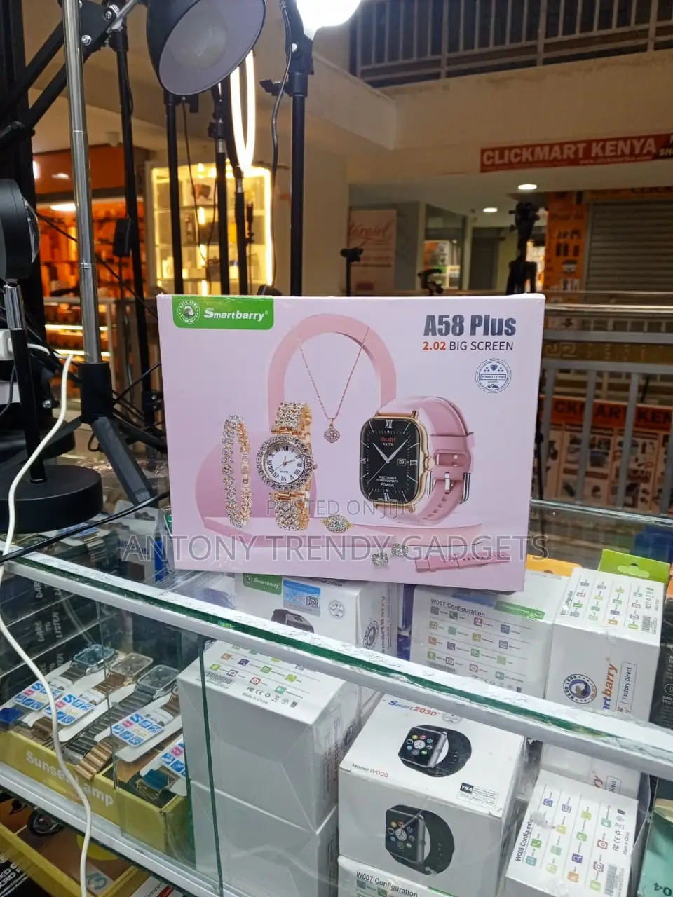 Smartbarry A58 Plus Gift Set Smart Watch Quartz Watch