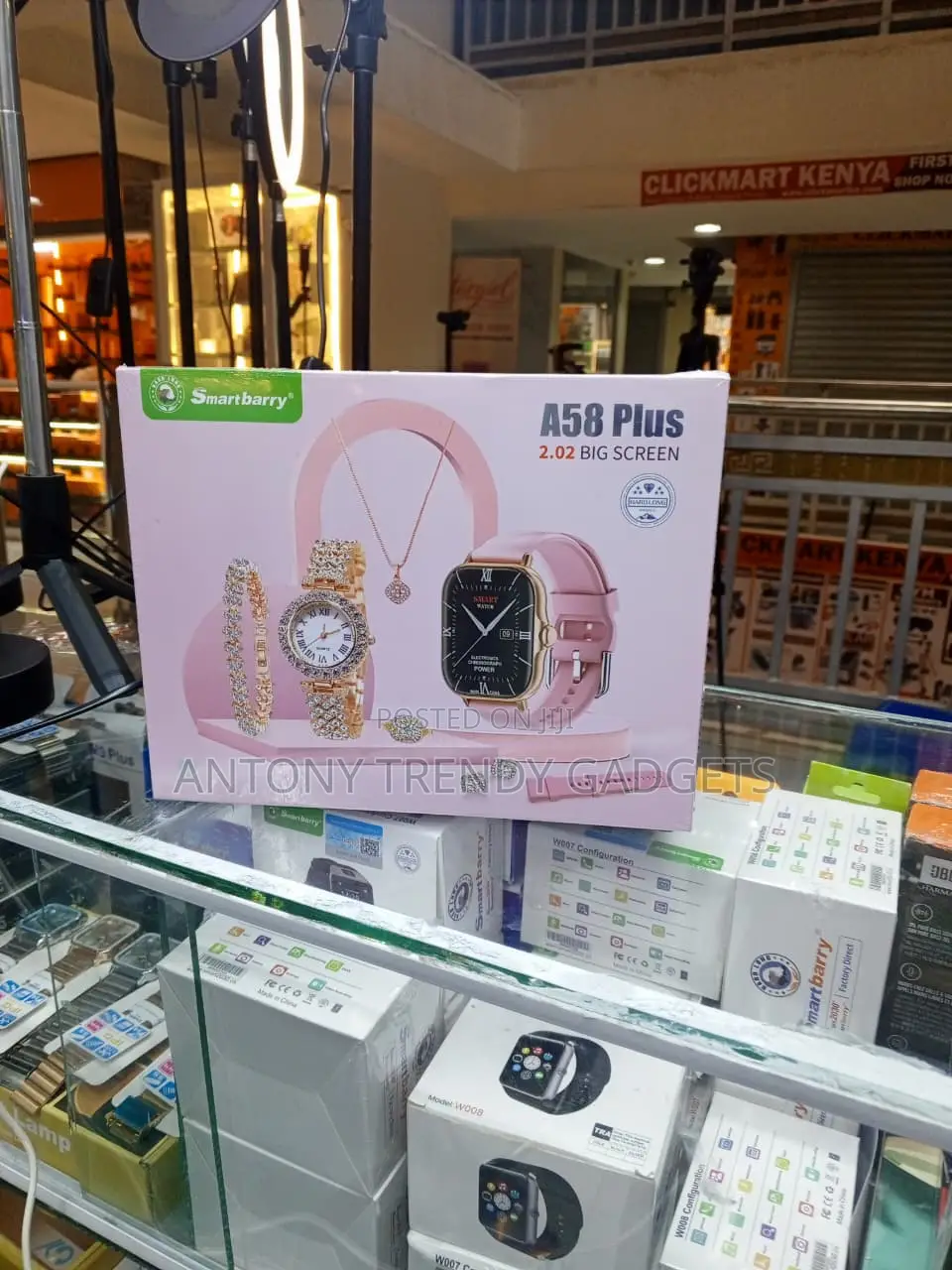 Smartbarry A58 Plus Gift Set Smart Watch Quartz Watch