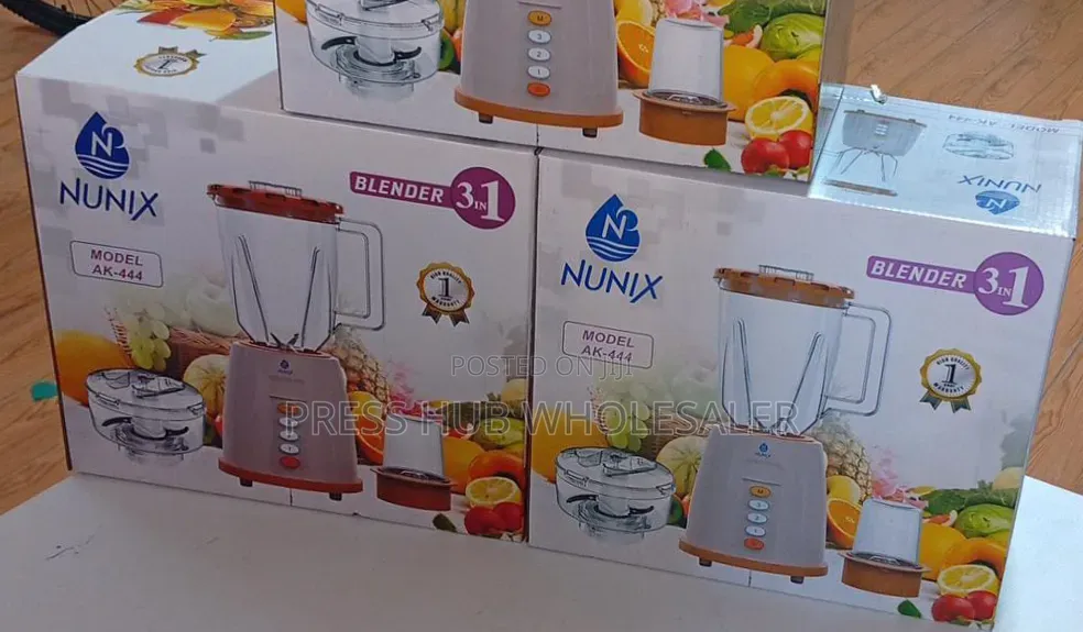 Nunix AK-444 3-in-1 Kitchen Blender – 1.5 Litre