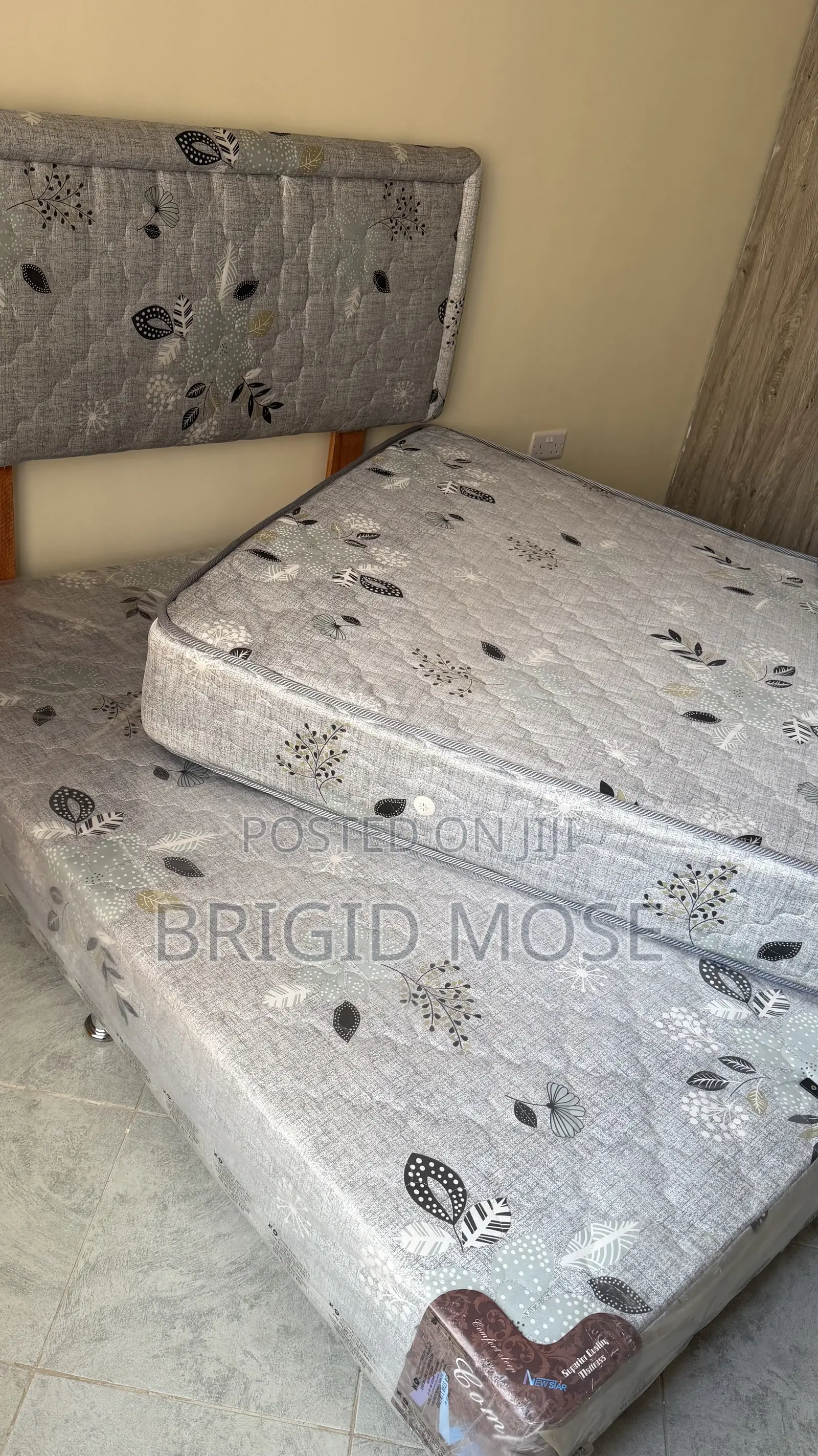 New Star Orthopedic Intercoil Spring Mattress With Matching Divan Bed