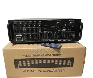 Moontek MT-339 Pro Digital Echo Mixer Power Amplifier With BT/USB.