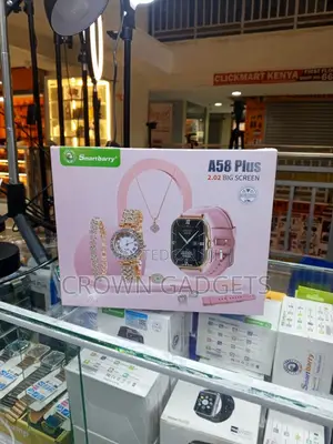 A58 Plus Smart Watch With Jewelry Set Quartz Watch