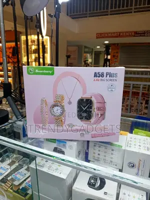 A58 Plus Smart Watch With Jewelry Set Quartz Watch