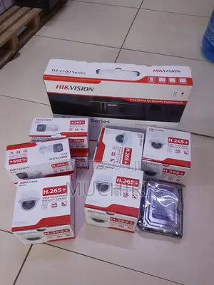 Hikvision 4 2MP IP Network CCTV Cameras Complete System