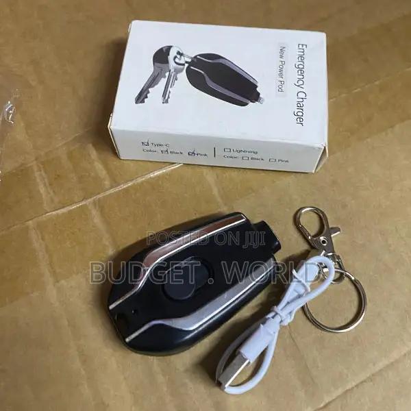 Type-C Pocket Emergency Charger Keychain – Durable Fast Charge Cable