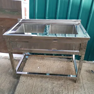 Commercial Double-Bowl Stainless Steel