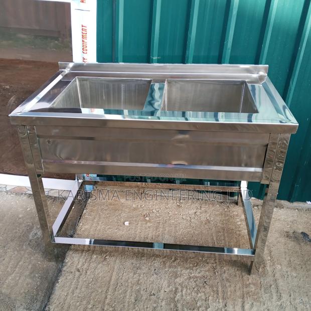 Commercial Double-Bowl Stainless Steel