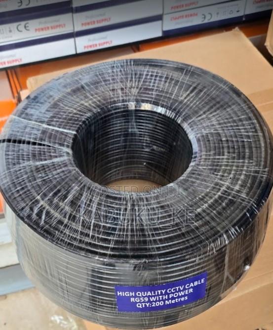 Coaxial RG59 With Power (200M) Cable 200 Meters Roll