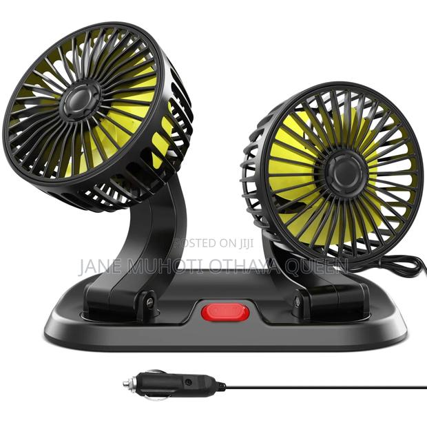 2 Speed Double Headed Vehicle Fan - thumbnail 2