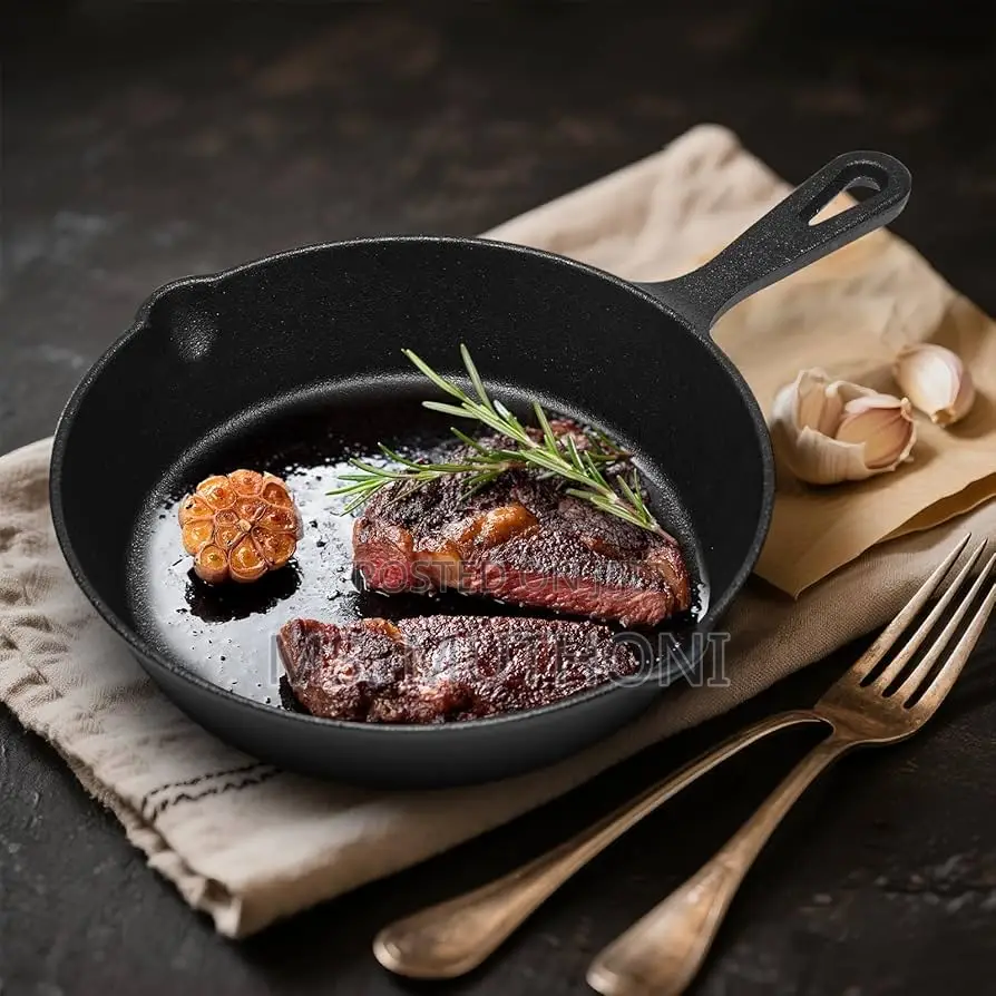 Flawless Heat Retention to Sizzle. Sear. Serve Cast Iron Skillet