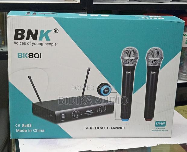 BNK BK801 Dual-Channel VHF Wireless Microphone System