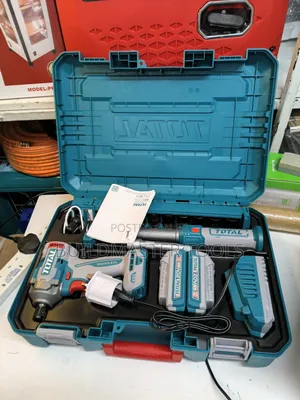 TOTAL Tools 20V Li-Ion Cordless Impact Wrench Combo Kit